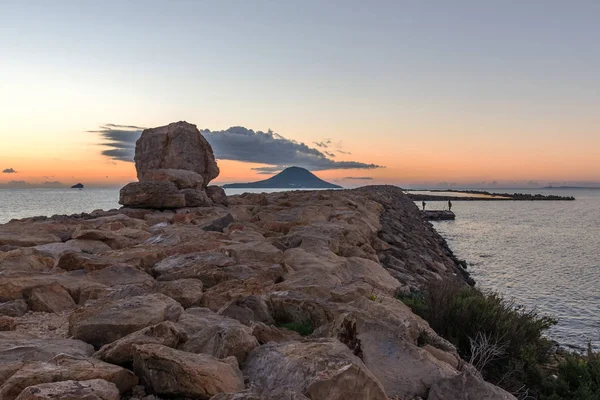 Alba Sul Mediterraneo Manga Spagna — Foto Stock