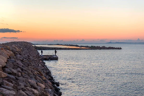 Alba Sul Mediterraneo Manga Spagna — Foto Stock