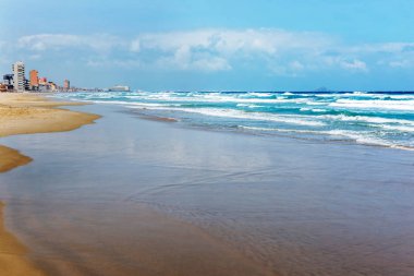 Akdeniz La Manga ve Cabo de Palos, Murcia, İspanya yakınındaki fırtınası.