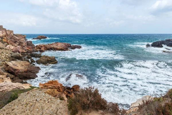 マンガやカボ パロス ムルシア スペインに近い地中海の嵐 — ストック写真