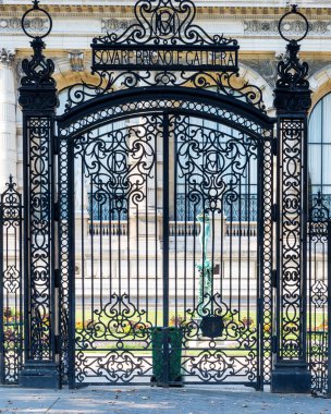 Kare Brignole-Galliera Bahçesi. Paris. Fransa. 2 Ağustos 2018. 