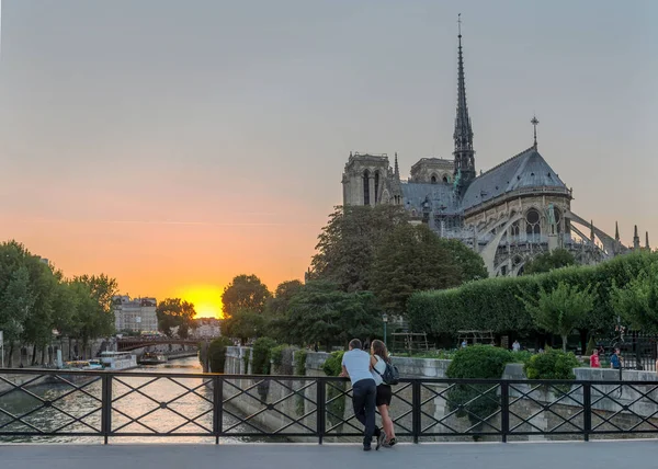 Notre Dame Paris Parigi Francia Agosto 2018 — Foto Stock