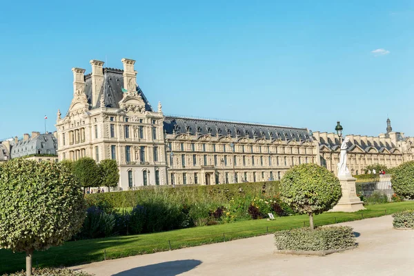 Facade Louvre Building Paris France August 2018 — Stock Photo, Image