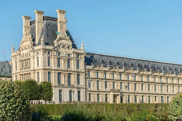 Fachada Del Louvre París Francia Agosto 2018 —  Fotos de Stock