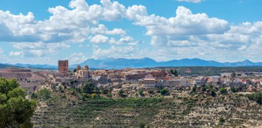 Aledo Kalesi. Totana. Murcia. İspanya. 11 Nisan 2019.