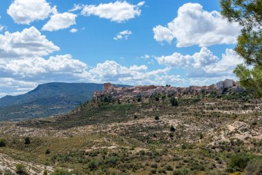 Aledo Kalesi. Totana. Murcia. İspanya. 11 Nisan 2019.