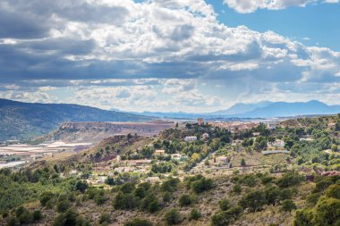Aledo Kalesi. Totana. Murcia. İspanya. 11 Nisan 2019.