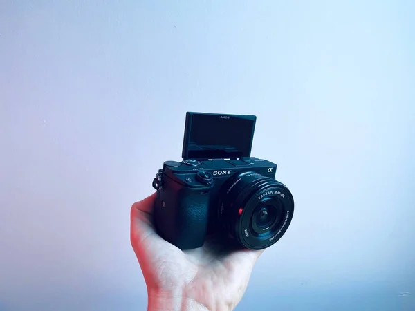 Shanghai Kina Juni 2020 Vlog Startpaket Sony A6400 Midrange Aps — Stockfoto