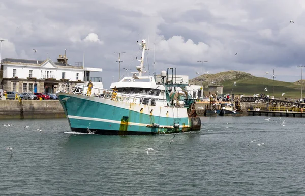 Fiskebåtar Hamnen Hamnen Irland — Stockfoto