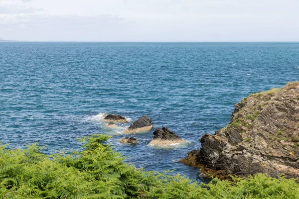 Klippor Och Hav Irländska Havets Kust Länet Wicklow — Stockfoto