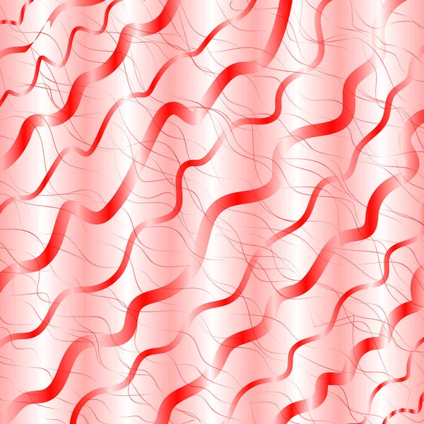 Abstrakter Hintergrund Mit Roten Wickellinien — Stockvektor