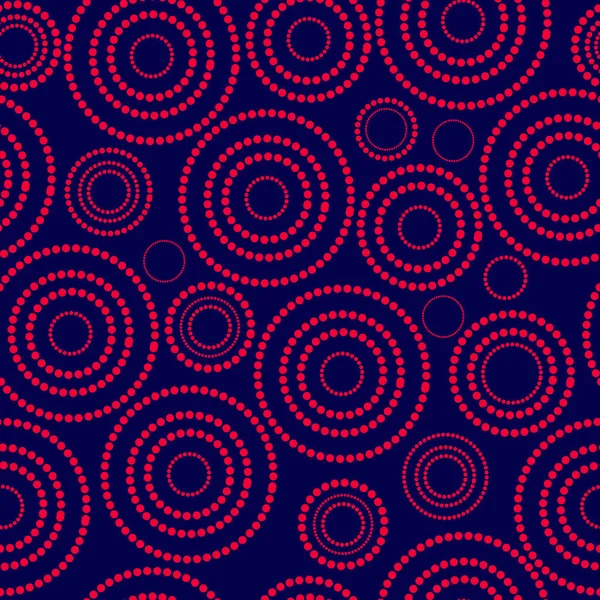 Abstract Naadloos Patroon Met Cirkels — Stockvector