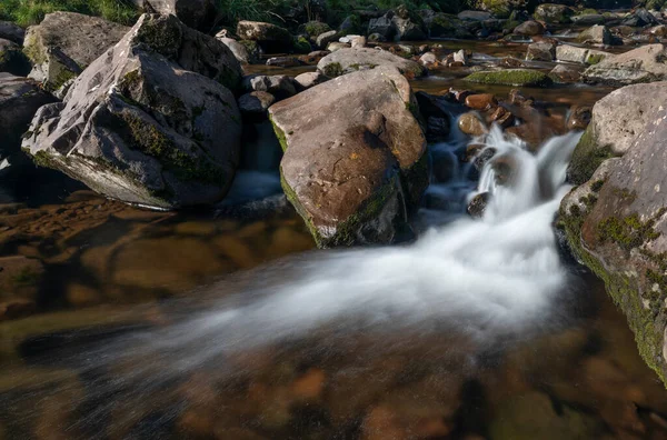 Водопады Нижний Блен Глин Бреконских Маяках Уэльс Великобритания — стоковое фото