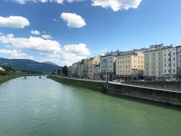 Salzach River Salzburg Austria — Stock Photo, Image
