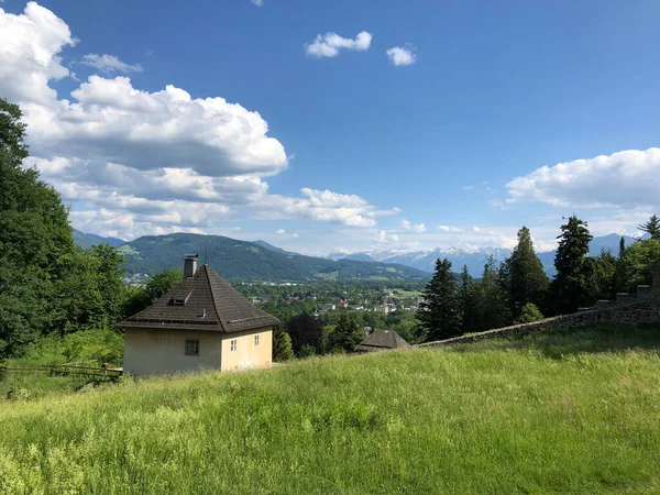 Landskapet Sett Utifrån Monchsberg Salzburg Österrike — Stockfoto