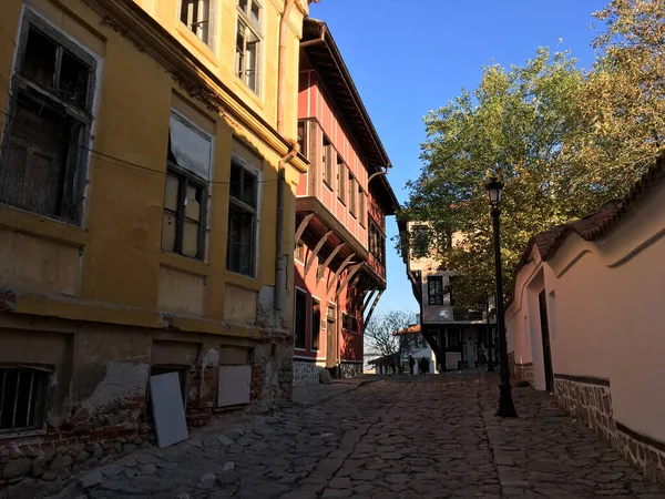 Улица Старом Городе Пловидива Болгария — стоковое фото
