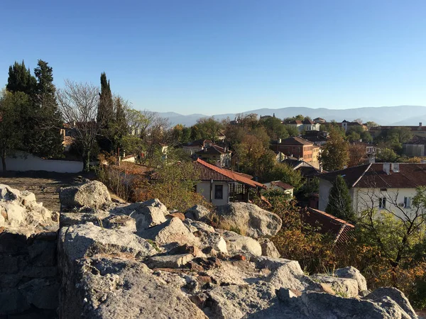Vista Dalla Collina Nebet Tepe Sulla Città Plovdiv Bulgaria — Foto Stock
