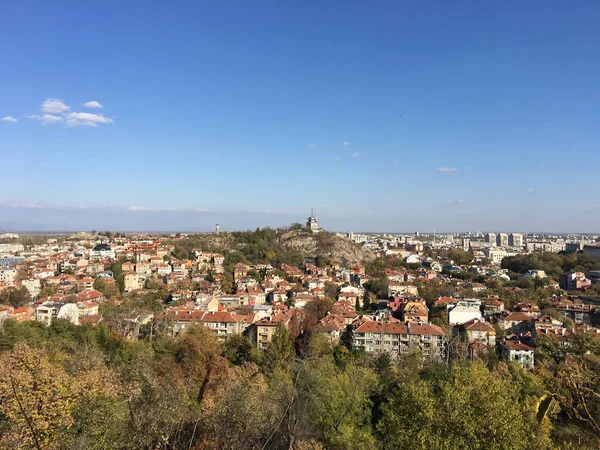 Kilátás Plovdiv Bunarjik Hill Bulgáriában — Stock Fotó