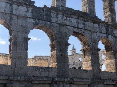 Pula Arena Hırvatistan 'ın Pula kentinde amfitiyatro