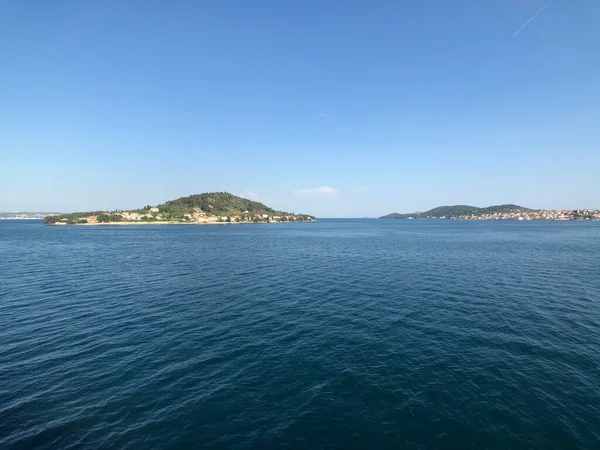 Preko Und Die Insel Ugljan Kroatien Verlassen — Stockfoto