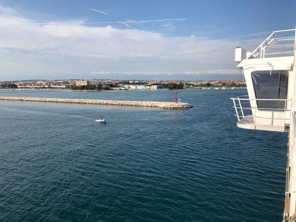 Arrivée Dans Port Zadar Croatie — Photo