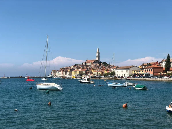 Rovinj Hırvatistan Daki Rıhtım — Stok fotoğraf