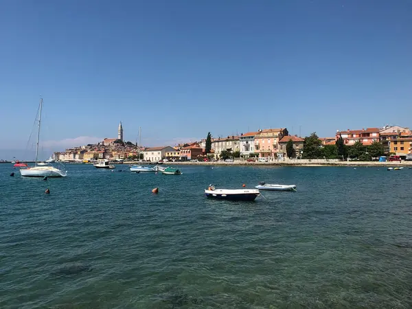 Rovinj Hırvatistan Daki Rıhtım — Stok fotoğraf