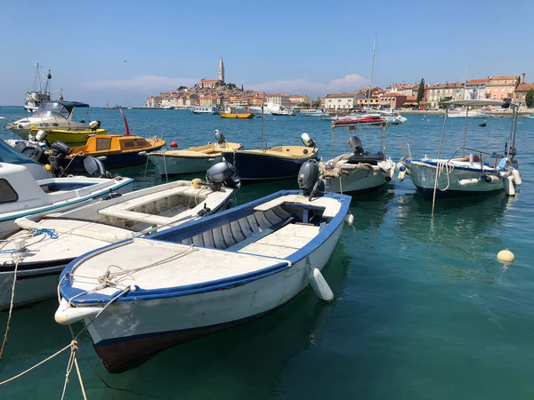 Rovinj Hırvatistan Daki Rıhtım — Stok fotoğraf