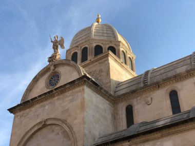 Hırvatistan 'ın Sibenik kentindeki St. James Katedrali' ne yakın.