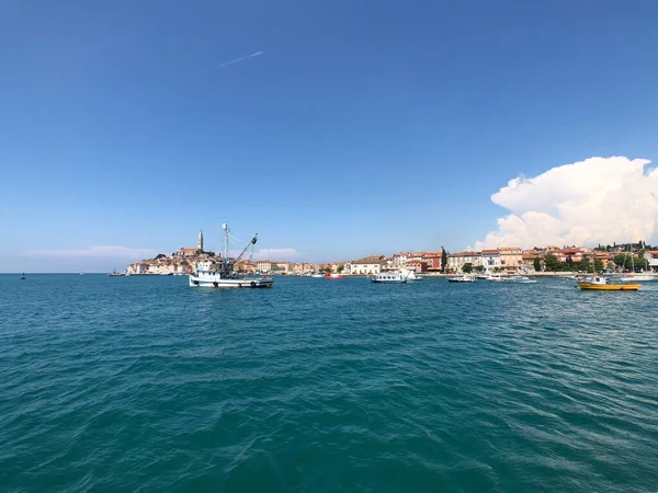 Frente Mar Rovinj Croácia — Fotografia de Stock