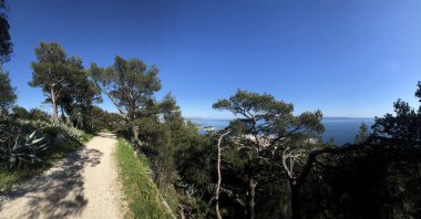 Split Hırvatistan 'da park marjına giden yol Panorama' dan geçiyor