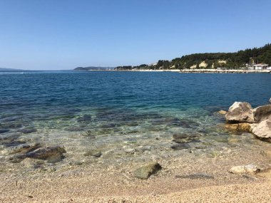 Split Hırvatistan 'daki Trstenik Znjan plajı