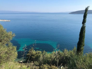 Hırvatistan 'ın Split kentindeki Kasjuni Sahili