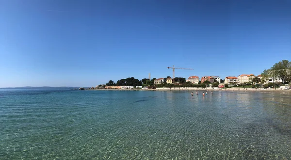 Split Hırvatistan Bacvice Plajından Panorama — Stok fotoğraf