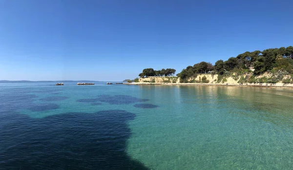 Split Hırvatistan Firule Plajından Panorama — Stok fotoğraf