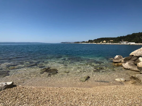 Split Hırvatistan Daki Trstenik Znjan Plajı — Stok fotoğraf