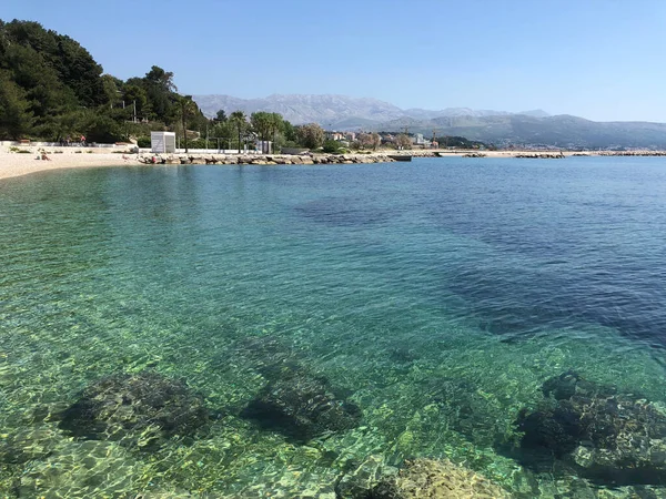 Hırvatistan Split Kentindeki Znjan Plajı — Stok fotoğraf