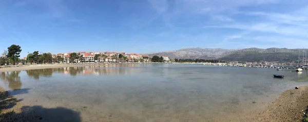 Panorama Dalla Baia Stobrec Croazia — Foto Stock