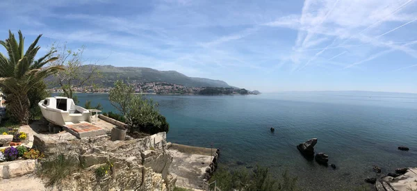Hırvatistan Stobrec Kıyılarından Panorama — Stok fotoğraf