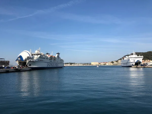 Jadrolinija Transbordadores Puerto Split Croacia — Foto de Stock