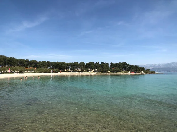 Supetar Hırvatistan Daki Plaj — Stok fotoğraf