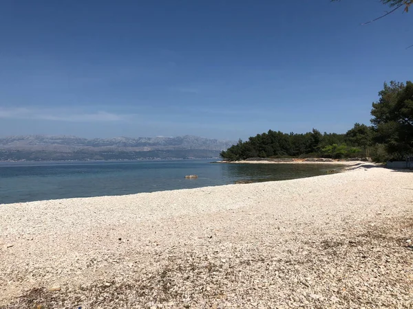 Supetar Hırvatistan Etrafındaki Plaj — Stok fotoğraf