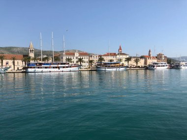 Trogir Hırvatistan 'da rıhtım