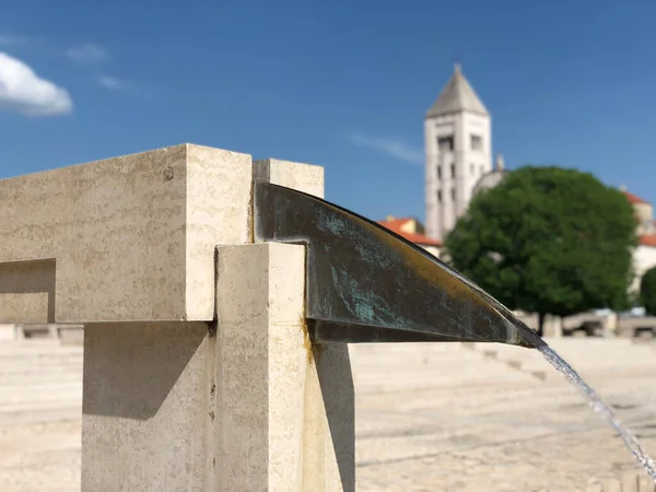 Fontein Bij Het Forum Romanum Zadar Kroatië — Stockfoto