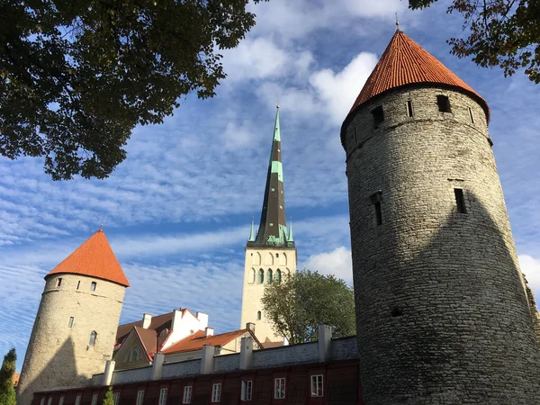 Plattenturm Und Eppingi Turm Tallinn Estland — Stockfoto