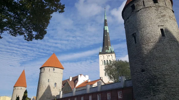 Altstadt Mit Dem Koismae Turm Und Dem Eppingi Turm Tallinn — Stockfoto