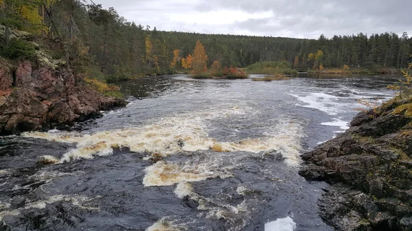 Lago Parque Nacional Oulanka Finlândia — Fotografia de Stock