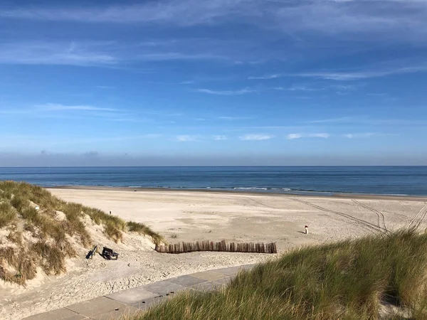 Praia Ilha Ameland Frísia Países Baixos — Fotografia de Stock