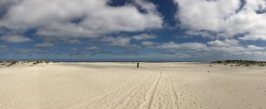 Schiermonnikoog, Hollanda sahilinden Panorama