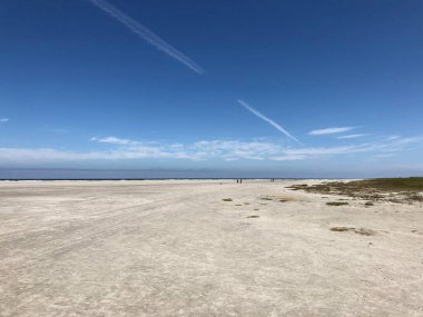 Hollanda 'daki Schiermonnikoog plajı.